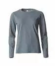 Clique Basic-T L/S Ladies, meleerattu harmaa - Clique Vaatteet - 029034-95 - 1