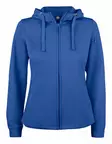 Clique Basic Active Hoody Full Zip Ladies, keskisininen - Clique Vaatteet - 021015-55 - 1