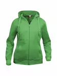 Clique Basic Hoody Full zip ladies, apple green - Clique Vaatteet - 021035-605 - 1
