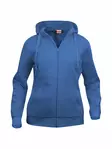 Clique Basic Hoody Full zip ladies, keskisininen - Clique Vaatteet - 021035-55 - 1
