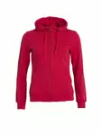 Clique Basic Hoody Full zip ladies, punainen - Clique Vaatteet - 021035-35 - 1