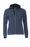 Clique Classic Hoody Full Zip Ladies, Blue Melange - Clique Vaatteet - 021045-565 - 1