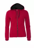 Clique Classic Hoody Full Zip Ladies, punainen - Clique Vaatteet - 021045-35 - 1