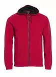 Clique Classic Hoody Full Zip, punainen - Clique Vaatteet - 021044-35 - 1