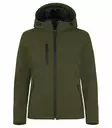 Clique Padded Hoody Softshell Lady, Fog Green - Clique Vaatteet - 020953-75 - 1
