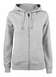 Clique Premium OC Hoody Full Zip Ladies, meleerattu harmaa - Clique Vaatteet - 021005-95 - 1