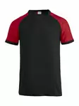 Clique Raglan-T, musta/punainen - Clique Vaatteet - 029326-9935 - 1