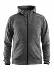 Leisure Full Zip Hood M, Dark Grey Melange - Craft Vaatteet - 1901692-2975 - 1