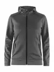 Noble Full Zip Hood W, Dark Grey Melange/Black - Craft Vaatteet - 1904575-2975 - 1