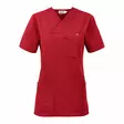 Smila 77802 Carin v-blouse w, red - Smila Työvaatteet - 77802-65 - 1