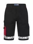 ProJob 7510 Shortsit, Black/Red - Projob Työshortsit - 647510-9935 - 1