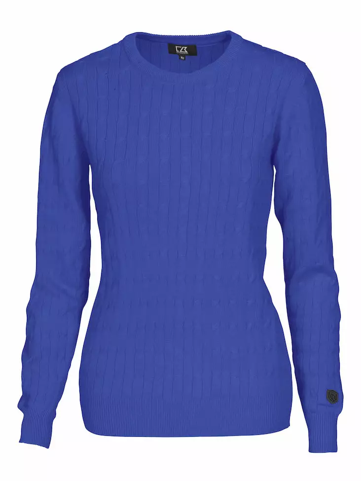 C&B Blakely Knitted Sweater Ladies', Keskisininen - Cutter & Buck Vaatteet - 355403-55 - 1