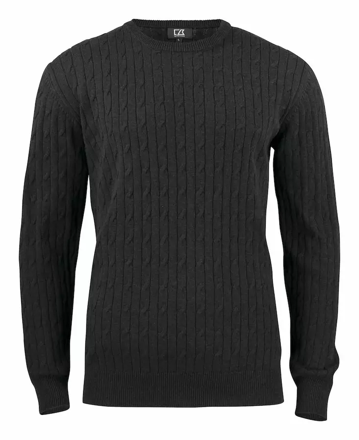 C&B Blakely Knitted Sweater Men's, Meleerattu antrasiitti - Cutter & Buck Vaatteet - 355402-955 - 1