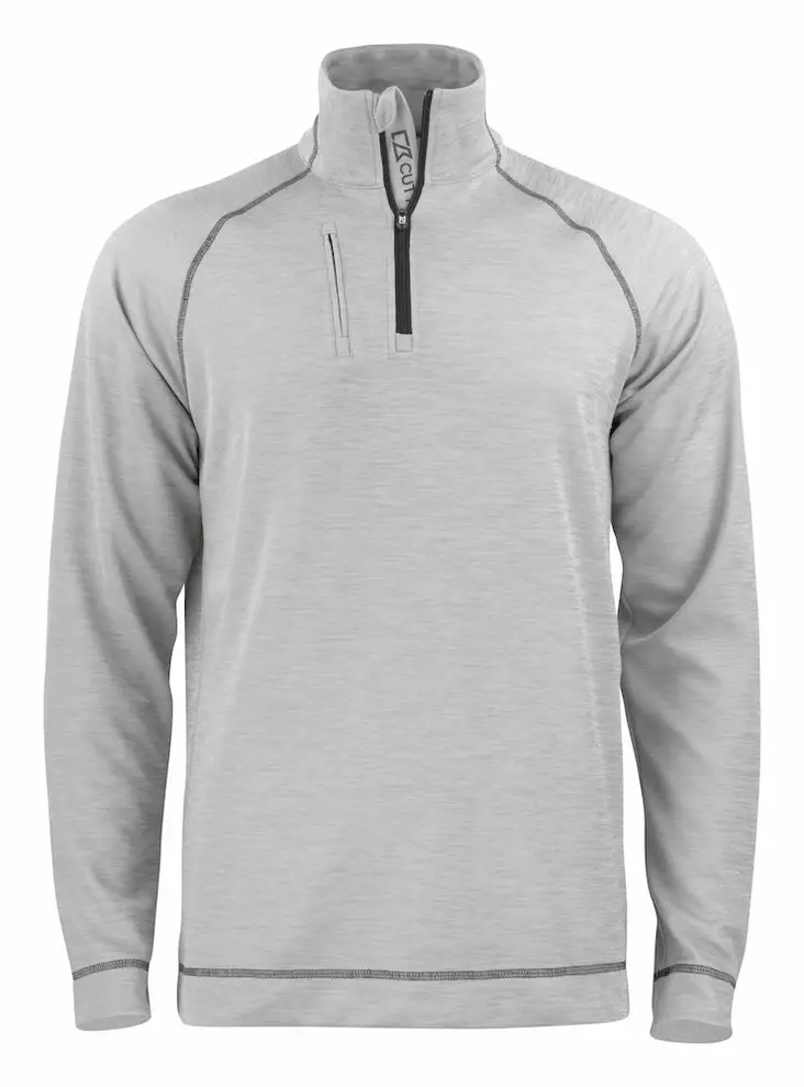 C&B Chambers Half Zip, Meleerattu harmaa - Cutter & Buck Vaatteet - 358412-95 - 1
