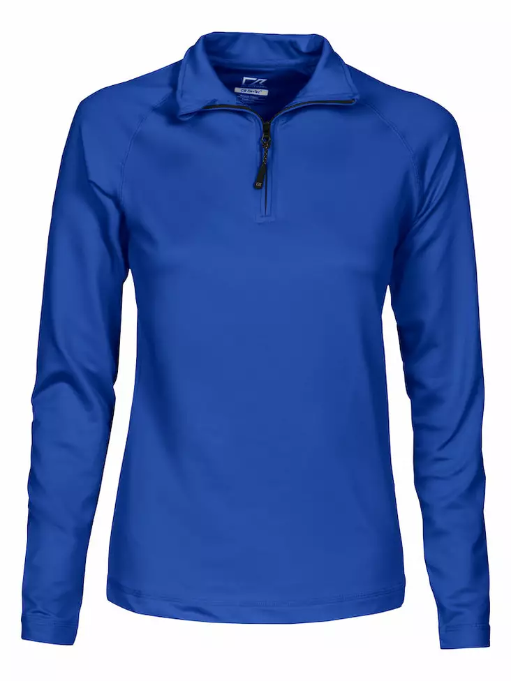 C&B Coos Bay Half Zip Ladies, kirkkaansininen - Cutter & Buck Vaatteet - 358401-55 - 1
