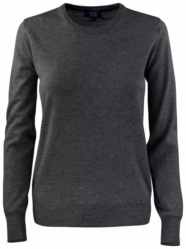 C&B Kennewick Crewneck Ladies, Anthracite melange - Cutter & Buck Vaatteet - 355407-955 - 1