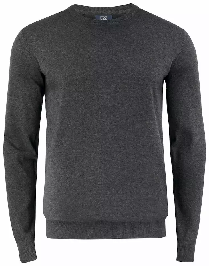 C&B Oakville Crewneck Men, Anthracite melange - Cutter & Buck Vaatteet - 355416-955 - 1