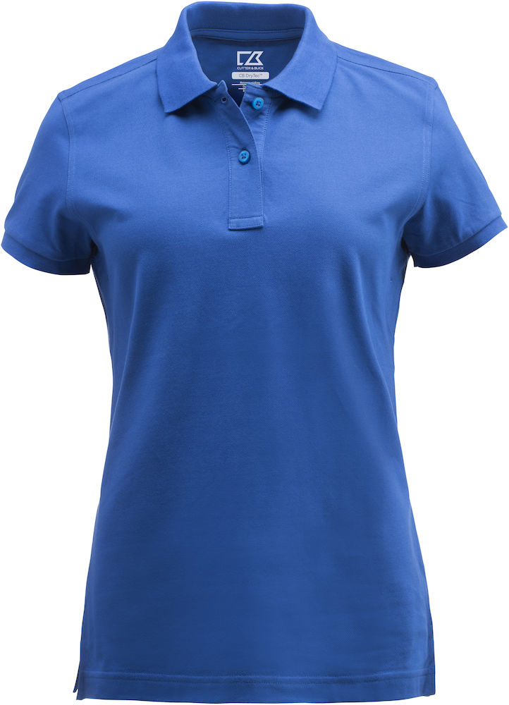C&B Rimrock Cotton Polo Ladies, Keskisininen - Cutter & Buck Vaatteet - 354411-55 - 1