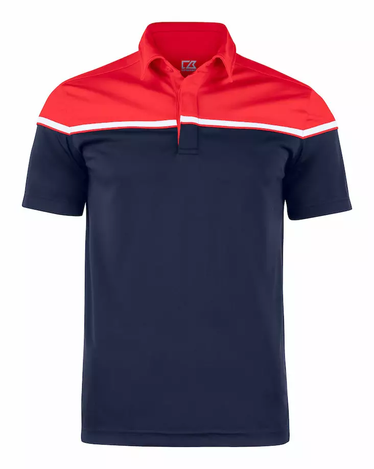 C&B Seabeck Polo Men, Dark Navy/Red - Cutter & Buck Vaatteet - 354428-58035 - 1