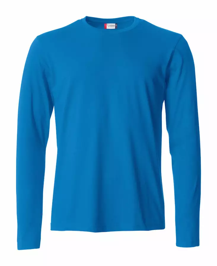 Clique Basic-T L/S, keskisininen - Clique Vaatteet - 029033-55 - 1