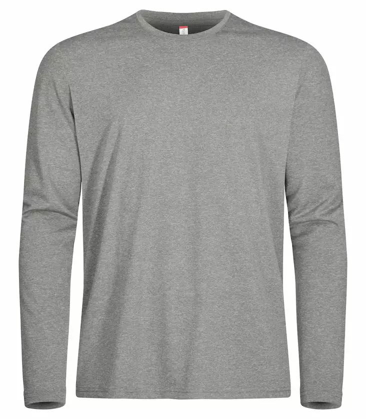 Clique Basic Active-T LS, Grey Melange - Clique Vaatteet - 029040-95 - 1