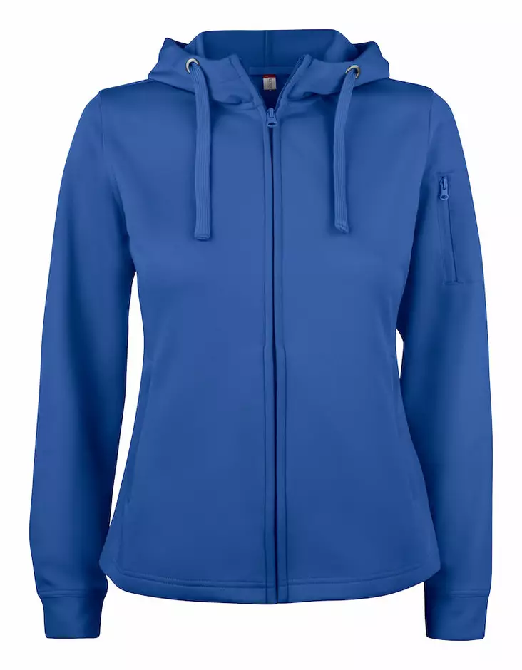 Clique Basic Active Hoody Full Zip Ladies, keskisininen - Clique Vaatteet - 021015-55 - 1