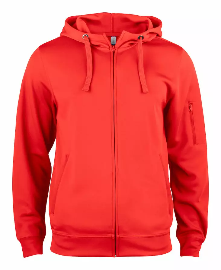 Clique Basic Active Hoody Full Zip, punainen - Clique Vaatteet - 021014-35 - 1