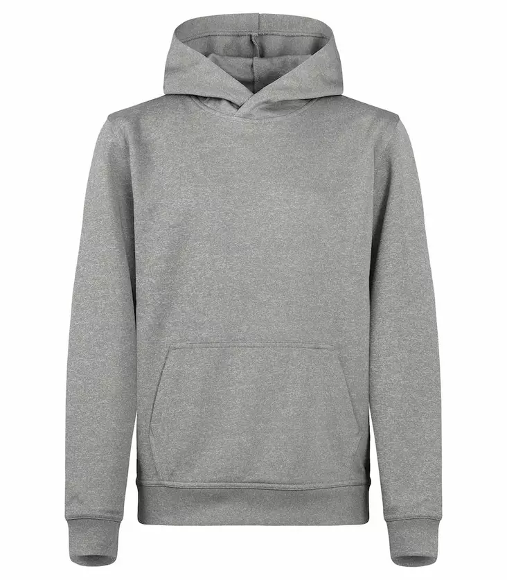 Clique Basic Active Hoody Junior, Grey Melange - Clique Vaatteet - 021067-95 - 1