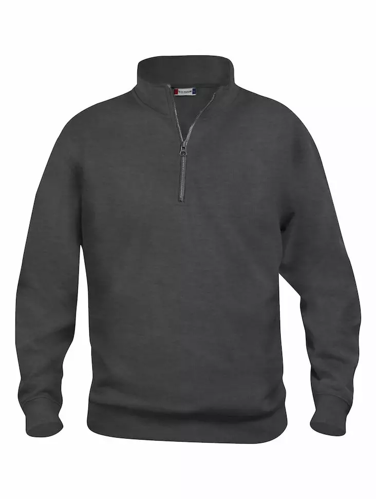 Clique Basic Half Zip, antracit melange - Clique Vaatteet - 021033-955 - 1