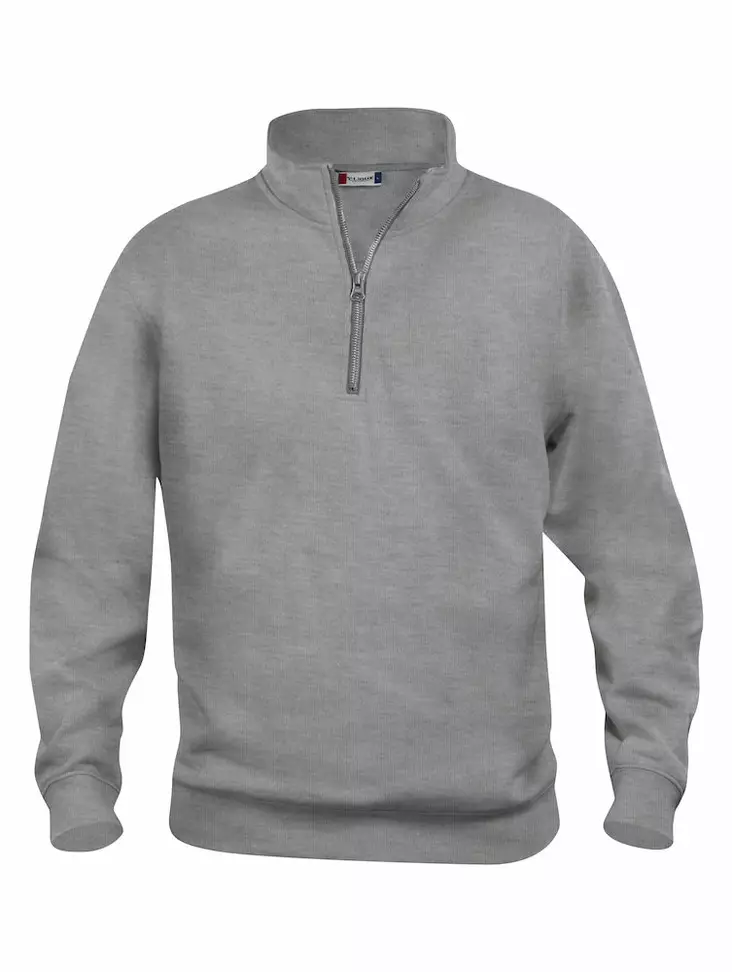 Clique Basic Half Zip, meleerattu harmaa - Clique Vaatteet - 021033-95 - 1
