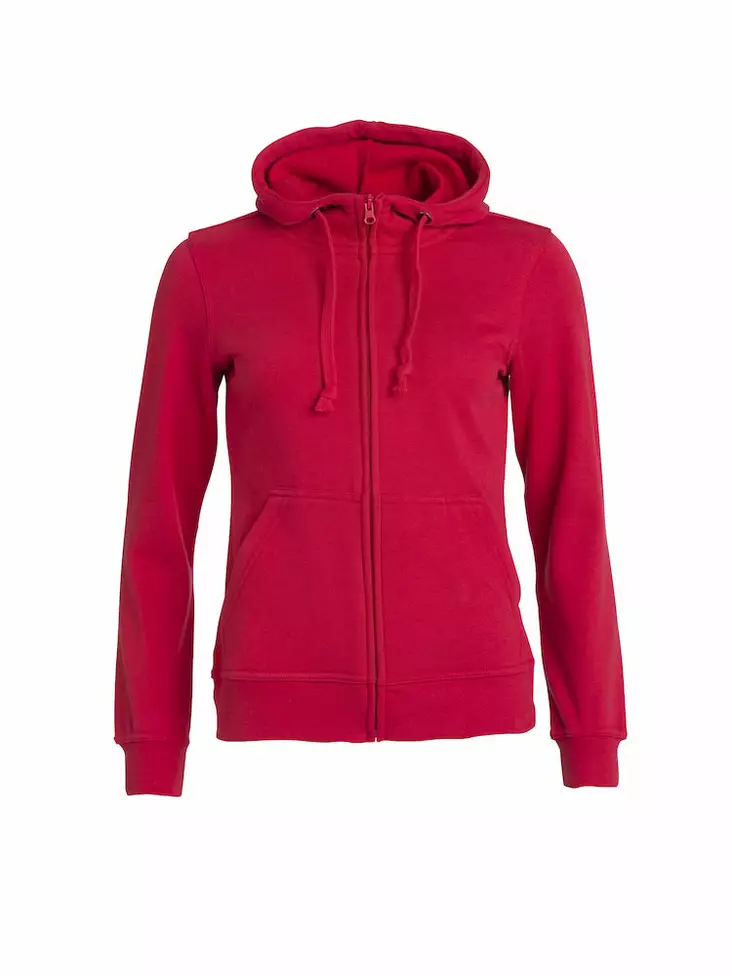Clique Basic Hoody Full zip ladies, punainen - Clique Vaatteet - 021035-35 - 1