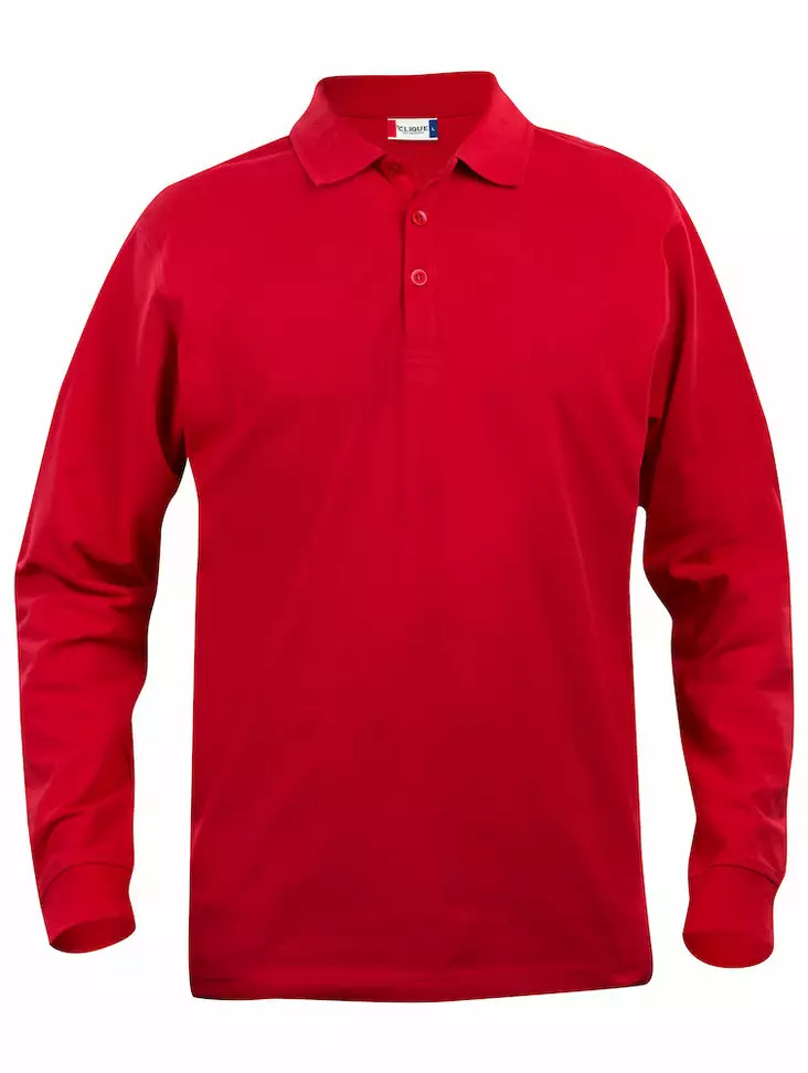 Clique Basic Polo L/S Junior, punainen - Clique Vaatteet - 028233-35 - 1