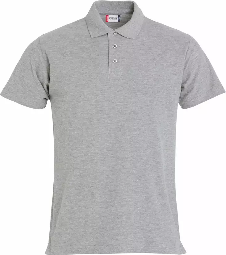 Clique Basic Polo, meleerattu harmaa - Clique Vaatteet - 028230-95 - 1