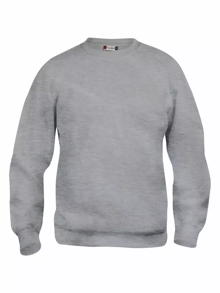 Clique Basic Roundneck, meleerattu harmaa - Clique Vaatteet - 021030-95 - 1