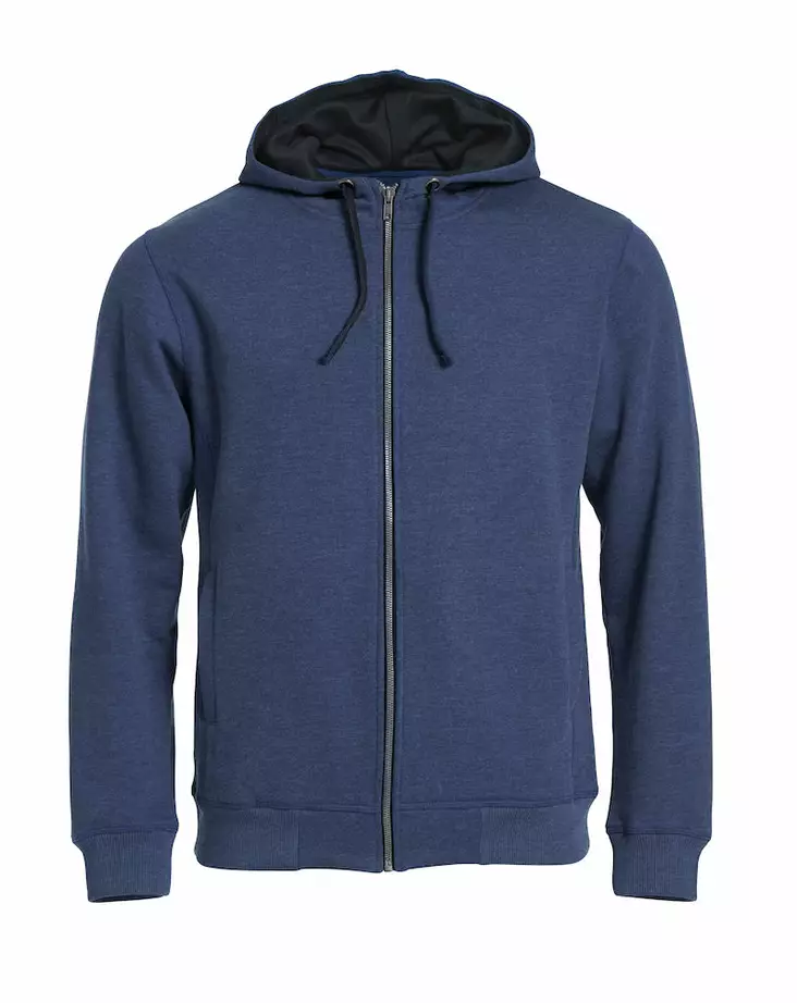 Clique Classic Hoody Full Zip, Blue Melange - Clique Vaatteet - 021044-565 - 1