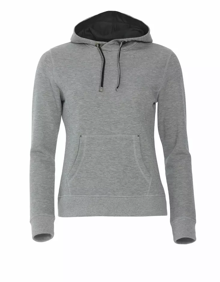 Clique Classic Hoody Ladies, meleerattu harmaa - Clique Vaatteet - 021042-95 - 1