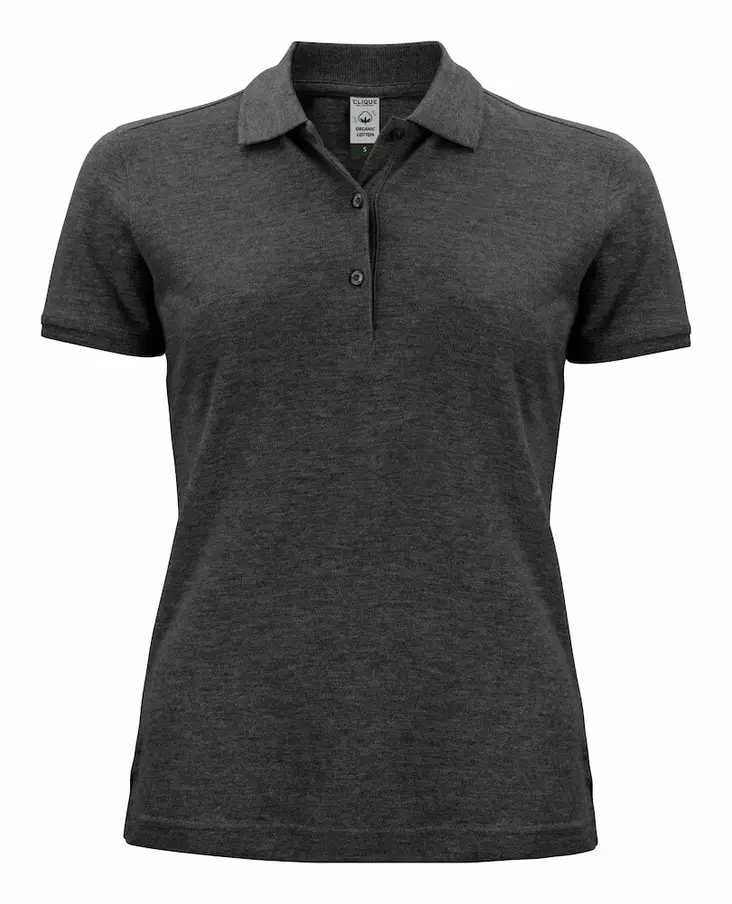 Clique Classic OC Polo Women, Meleerattu Antrasiitti - Clique Vaatteet - 028265-955 - 1