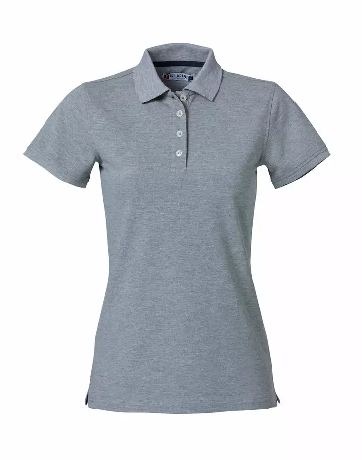 Clique Heavy Premium Polo Ladies, meleerattu harmaa - Clique Vaatteet - 028261-95 - 1
