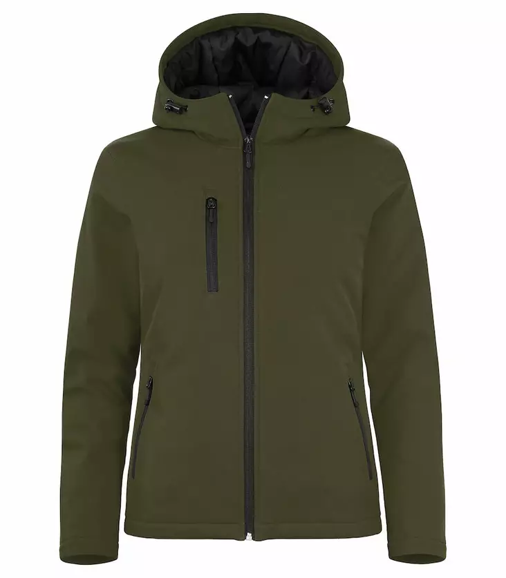 Clique Padded Hoody Softshell Lady, Fog Green - Clique Vaatteet - 020953-75 - 1