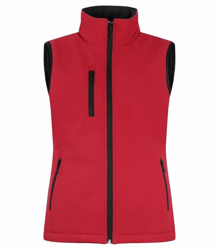 Clique Padded Softshell Vest Women, Punainen - Clique Vaatteet - 020959-35 - 1