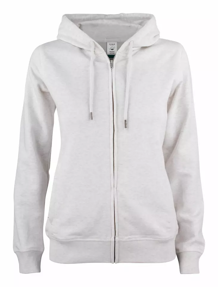 Clique Premium OC Hoody Full Zip Ladies, nature melange - Clique Vaatteet - 021005-925 - 1