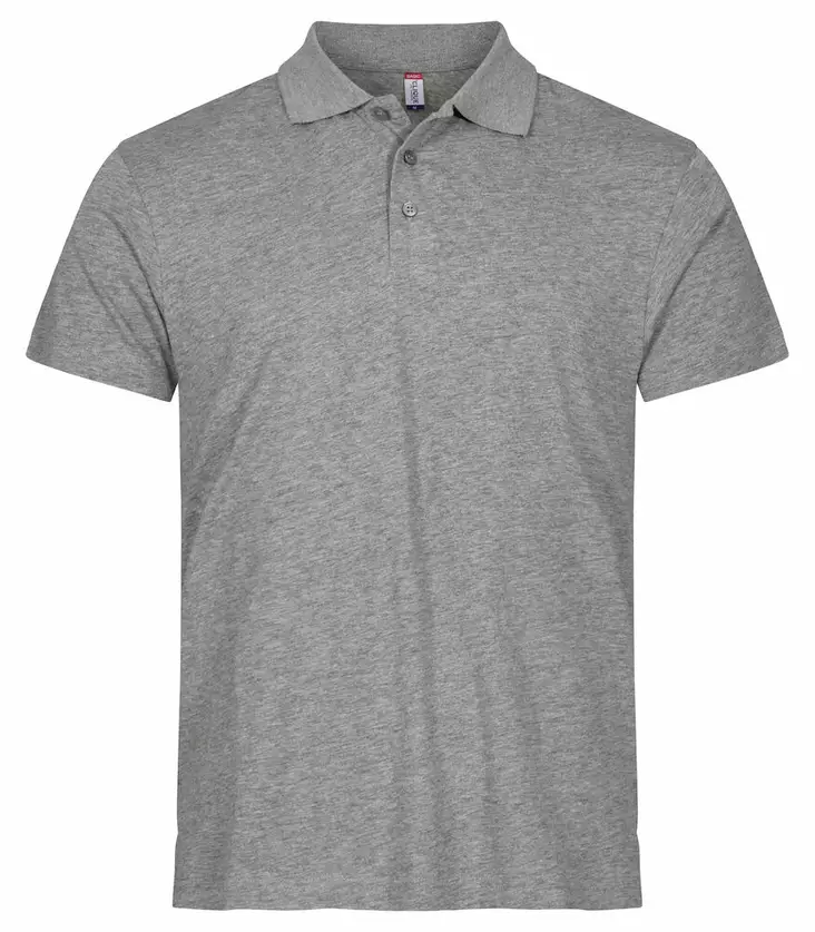 Clique Single Jersey Polo, Meleerattu Harmaa - Clique Vaatteet - 028280-95 - 1