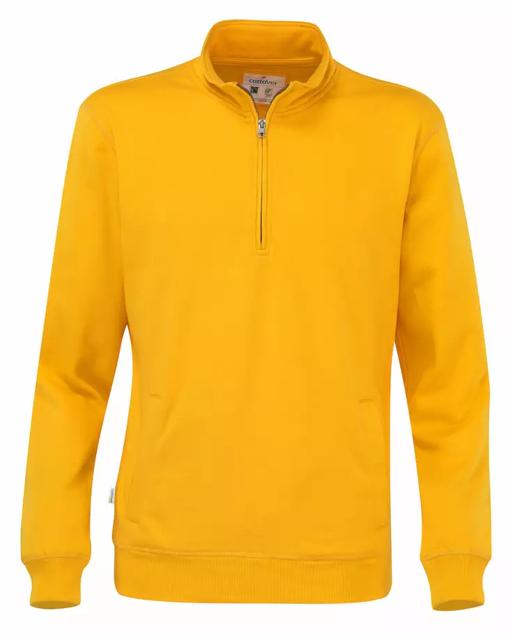 Cottover Half Zip Unisex, Keltainen - Kaikki Profiilivaatemerkit - 141012-255 - 1