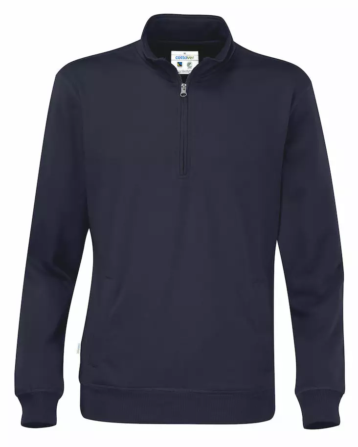 Cottover Half Zip Unisex, T.sininen - Kaikki Profiilivaatemerkit - 141012-855 - 1
