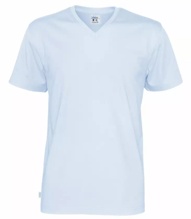 Cottover Miesten T-paita, v-aukko, Taivaan-sininen - Kaikki Profiilivaatemerkit - 141022-725 - 1