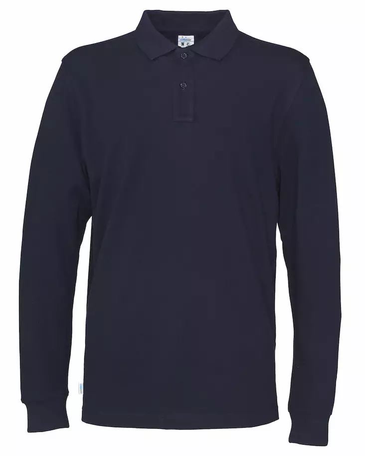 Cottover Pique Long Sleeve Man, T.sininen - Kaikki Profiilivaatemerkit - 141018-855 - 1