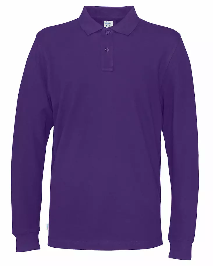 Cottover Pique Long Sleeve Man, Violetti - Kaikki Profiilivaatemerkit - 141018-885 - 1