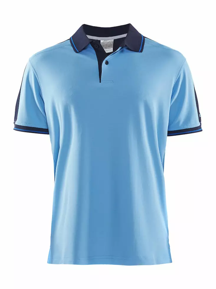 Craft Noble Polo Pique Shirt M, Aqua/Navy - Craft Vaatteet - 1905075-2325 - 1