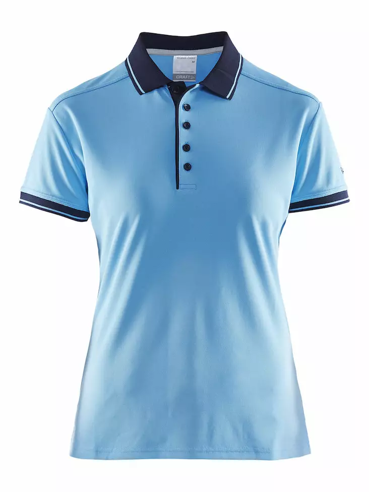 Craft Noble Polo Pique Shirt W, Aqua/Navy - Craft Vaatteet - 1905074-2325 - 1