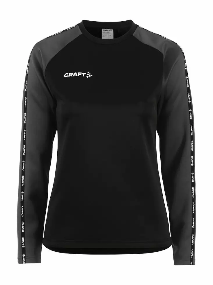 Craft Squad 2.0 Crewneck W, Black/granite - Craft Vaatteet - 1912735-999985 - 1